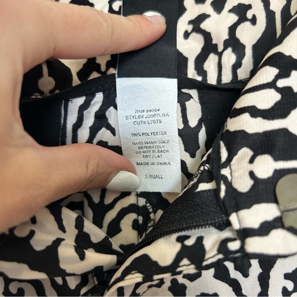 Swell Black and Cream Low Rise, Surf, Boho, Lightweight, Patterned Shorts - Picture 6 of 10